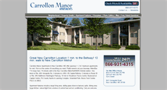 Desktop Screenshot of carrollonmanor.com