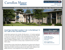 Tablet Screenshot of carrollonmanor.com